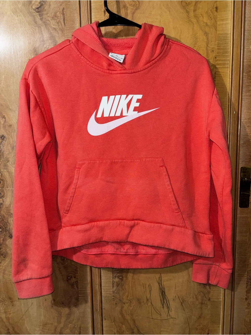 Nike Kids coral Sweatshirt with White Logo size XL